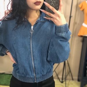 LAST ONE ! O-Zipper Denim Jacket
